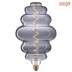 LED Deko Spiral Filament lyskilde GIANTLAMPE NEST TITAN, 230V,  20cm / L 30.8cm, E27, 6W 2200K 170lm 360, CRI 90, dmpbar, tit