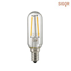 LED Filament light bulb TUBE T25, 230V,  2.5cm / L 9.7cm, E14, 2.5W 2700K 250lm 300, dimmable, clear