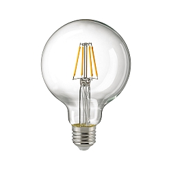 LED Gl�delampe GLOBE, 9W, 95mm, E27, 1055lm, 2700K, d�mpbar, klar