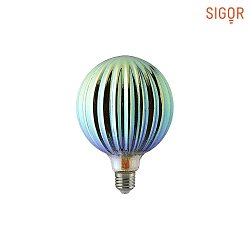 LED ORIENTAL Globe lamp THEBEN G125, 230V,  12.5 / L 17.5cm, 230Vac, E27, 4W 1300K 130lm 330, dimmable, structured glass