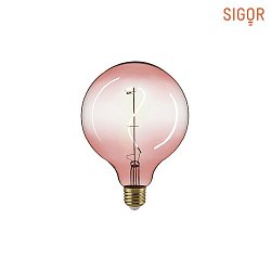LED ORIENTAL Globe lamp GIZEH G125 PINK, 230V,  12.5 / L 18cm, 230Vac, E27, 4W 2200K 160lm 330, dimmable, clear