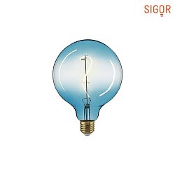 LED ORIENTAL Globe lamp GIZEH G125 BLAU, 230V,  12.5 / L 18cm, 230Vac, E27, 4W 2200K 160lm 330, dimmable, clear
