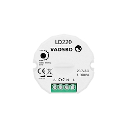 D�mper 0-100%, 1-200W hvid