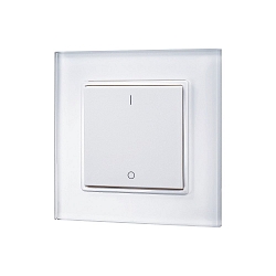 luxigent Radio V�g fjernbetjening knap 1 kanal DIM, ramme aftageligt, R�kkevidde 20-30m, Memoryfunktion, hvid