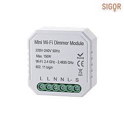shaire WIFI Dmper til stikkontakter, 220-240V, IP20, 2 kanal On / Off, maks. 150W LED, til forbindelse til eksisterende knapper