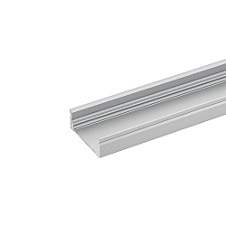 Overflade profil FLAD 12 - til LED Strips op til 1.23cm bredde, til montering p� v�g og loft, l�ngde 100cm