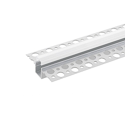 Flush profil 10 - til LED Strips op til 1.05cm bredde, uindfattede, inkl. mat flush d�ksel, l�ngde 100cm