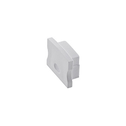 Endcap for Surface profile 12, flush, with hole