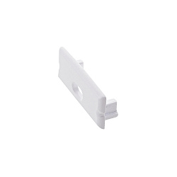 Endcap for Surface profile 20, flush, with hole