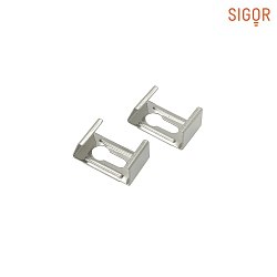 Mounting clips for Surface profile FLAT 12, 2 pieces