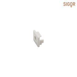 Endcap for Flush mounted profile inner / outer corner 10, flush, with hole
