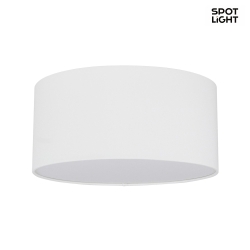 LED Ceiling luminaire JOSEFINA,  28cm, metal / fabric / acrylic, white, LED-Deckenleuchte, Metall / fabric / acrylic