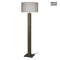 floor lamp MILANO E27 IP20, oak, grey, white