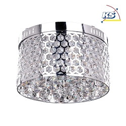 Ceiling luminaire ANETTA 2, 9 flame, chrome/crystal