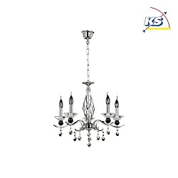 Chandelier NOSTRA Ceiling luminaire, 5 flame, chrome