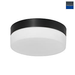 outdoor ceiling luminaire IKARO round, cylindrical, medium IP44, black matt dimmable