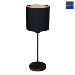 table lamp NOOR 1 flame E27 IP20, black dimmable