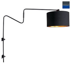 AN Væglampe LINSTROM, 1-flamme, skærm, sort
