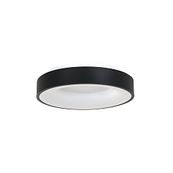 Loftlampe RINGLEDE - � 38CM rund, mittelgro�, direkte / indirekte IP20, sort mat d�mpbar