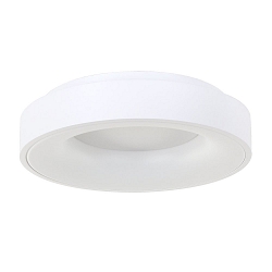 Loftlampe RINGLEDE - � 48CM stor, rund, direkte / indirekte IP20, hvid mat d�mpbar