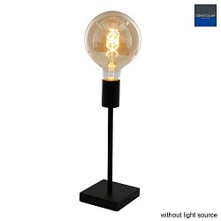 table lamp MINIMALICS long, with switch, without shade, with plug E27 IP20, black matt 