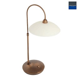 table lamp SOVEREIGN CLASSIC with plug, adjustable, with touch dimmer G9 IP20, brushed bronze dimmable