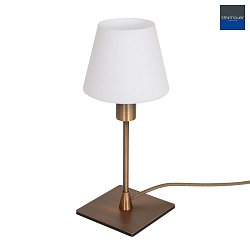 table lamp ANCILLA 1 flame, long, with switching function, conical E14 IP20, brushed bronze dimmable