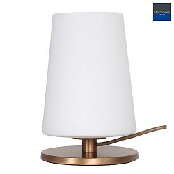 table lamp ANCILLA 1 flame, short, with switching function, conical E27 IP20, brushed bronze dimmable