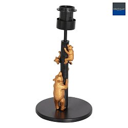 table lamp ANIMAUX - OURSES up, with switch, without shade, with plug E27 IP20, black matt 