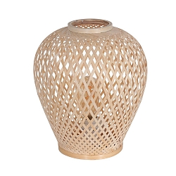 Bordlampe MAZE med afbryder E27 IP20, bambus lys 