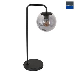 table lamp BOLLIQUE down, long, with switch, with plug E27 IP20, black matt 