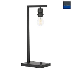 table lamp STANG down, square, long, with switch, without shade, with plug E27 IP20, black matt dimmable