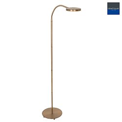 floor lamp PLATU with flex arm, with touch dimmer IP20, bronze dimmable