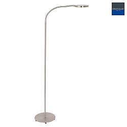 floor lamp PLATU with flex arm, with touch dimmer IP20, steel dimmable