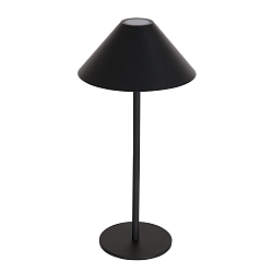 Bordlampe ANCILLA up / down, med USB tilslutning, med batteri, med touch-d�mper IP54, sort mat d�mpbar
