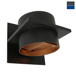 wall luminaire MURO up / down, square, cylindrical, adjustable G9 IP20, black matt dimmable