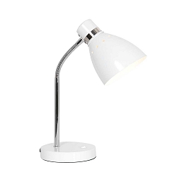 Bordlampe SPRING vipbar E27 IP20, hvid 