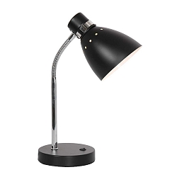 Bordlampe SPRING vipbar E27 IP20, sort 