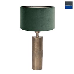 table lamp BASSISTE R E27 IP20, green, bronze