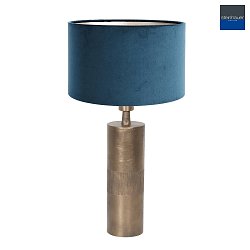 table lamp BASSISTE R E27 IP20, blue, bronze
