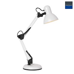 table lamp STUDY tiltable E27 IP20, white