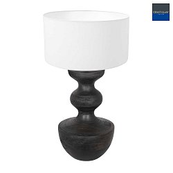 table lamp LYONS S E27 IP20, black, white