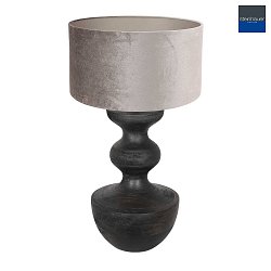 table lamp LYONS S E27 IP20, black, silver