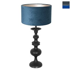 table lamp LYONS C E27 IP20, blue, black
