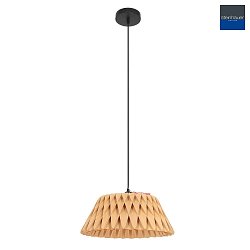 pendant luminaire MAZE 1 flame E27 IP20, wood dimmable