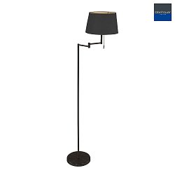 floor lamp BELLA 1 flame E27 IP20, black dimmable