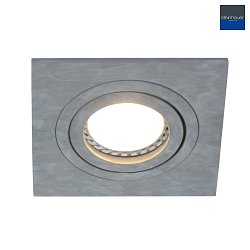 recessed luminaire PLITE SPOT swivelling, square GU10 IP20, concrete grey dimmable