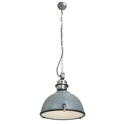 pendant luminaire BIKKEL - � 42CM 1 flame, medium E27 IP20, concrete grey dimmable