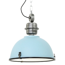 pendant luminaire BIKKEL - � 42CM 1 flame, medium E27 IP20, drak blue dimmable