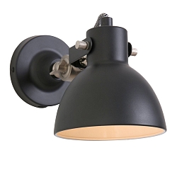 Mexlite Wall luminaire CERA, 1 flame, reflector, black